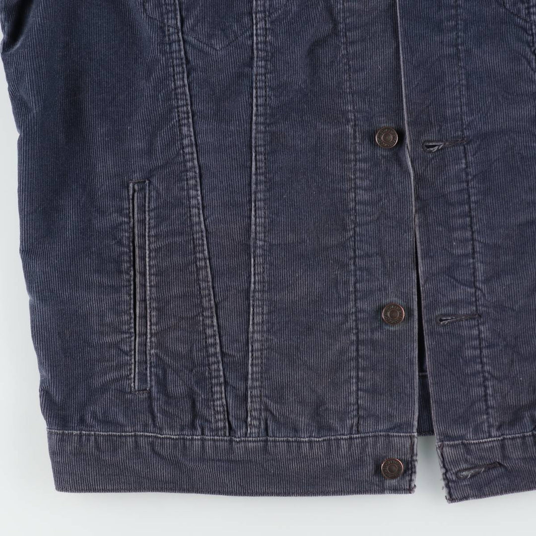 Levi's Corduroy Trucker Jacket, Men's Size XL (approx.) cotton navy blue type Vintage Second Hand