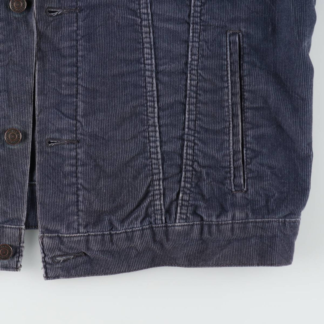 Levi's Corduroy Trucker Jacket, Men's Size XL (approx.) cotton navy blue type Vintage Second Hand