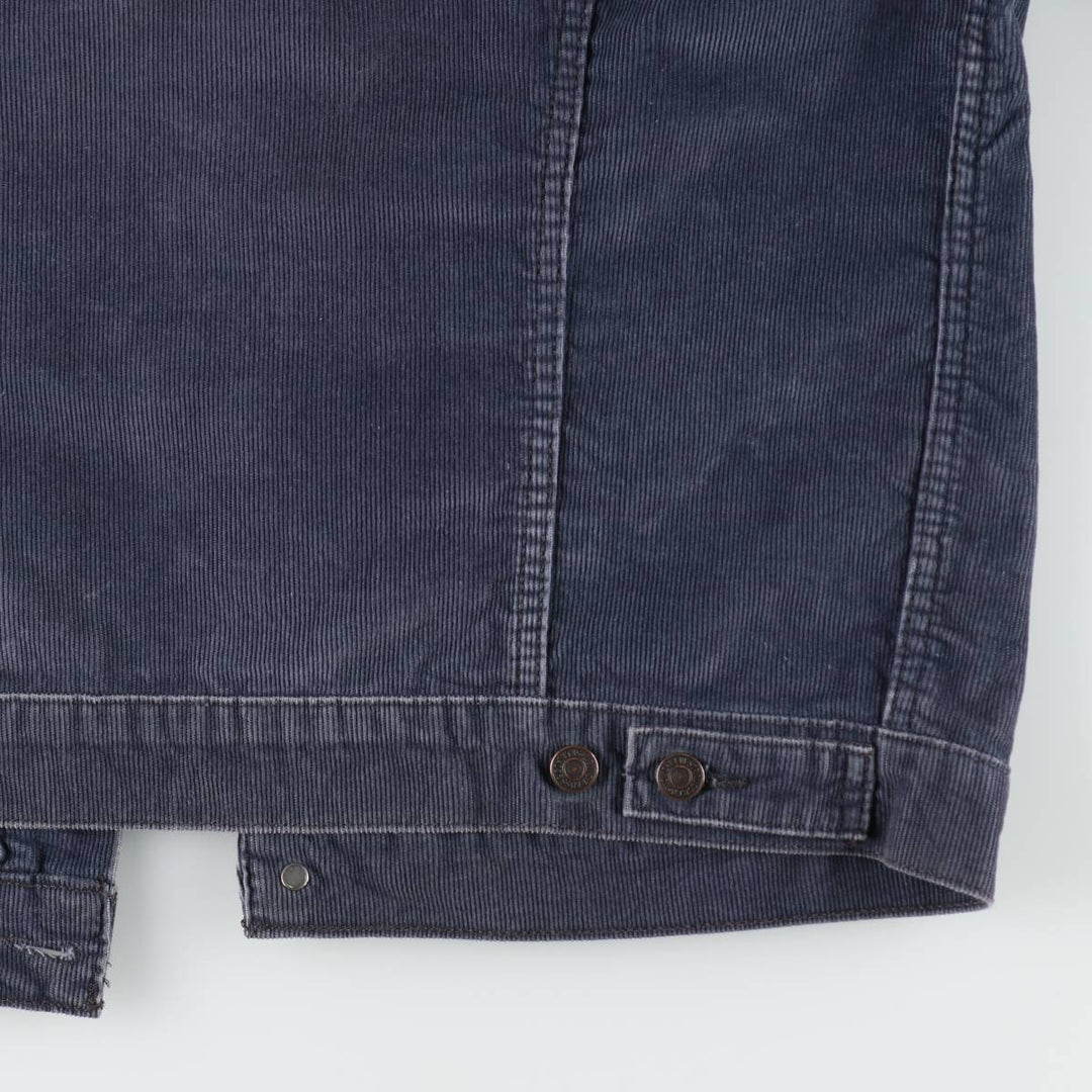 Levi's Corduroy Trucker Jacket, Men's Size XL (approx.) cotton navy blue type Vintage Second Hand