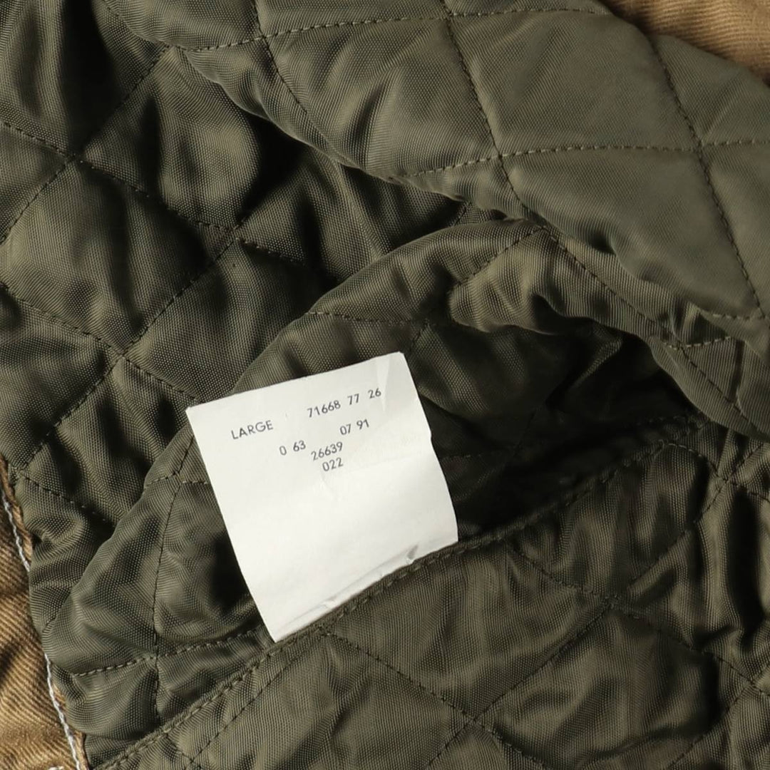 1990'S Levi's Trucker Jacket 71668-7726, Padded Cotton Twill Jacket, Men's Size L (Equivalent), Vintage cotton beige type brown Vintage Second Hand