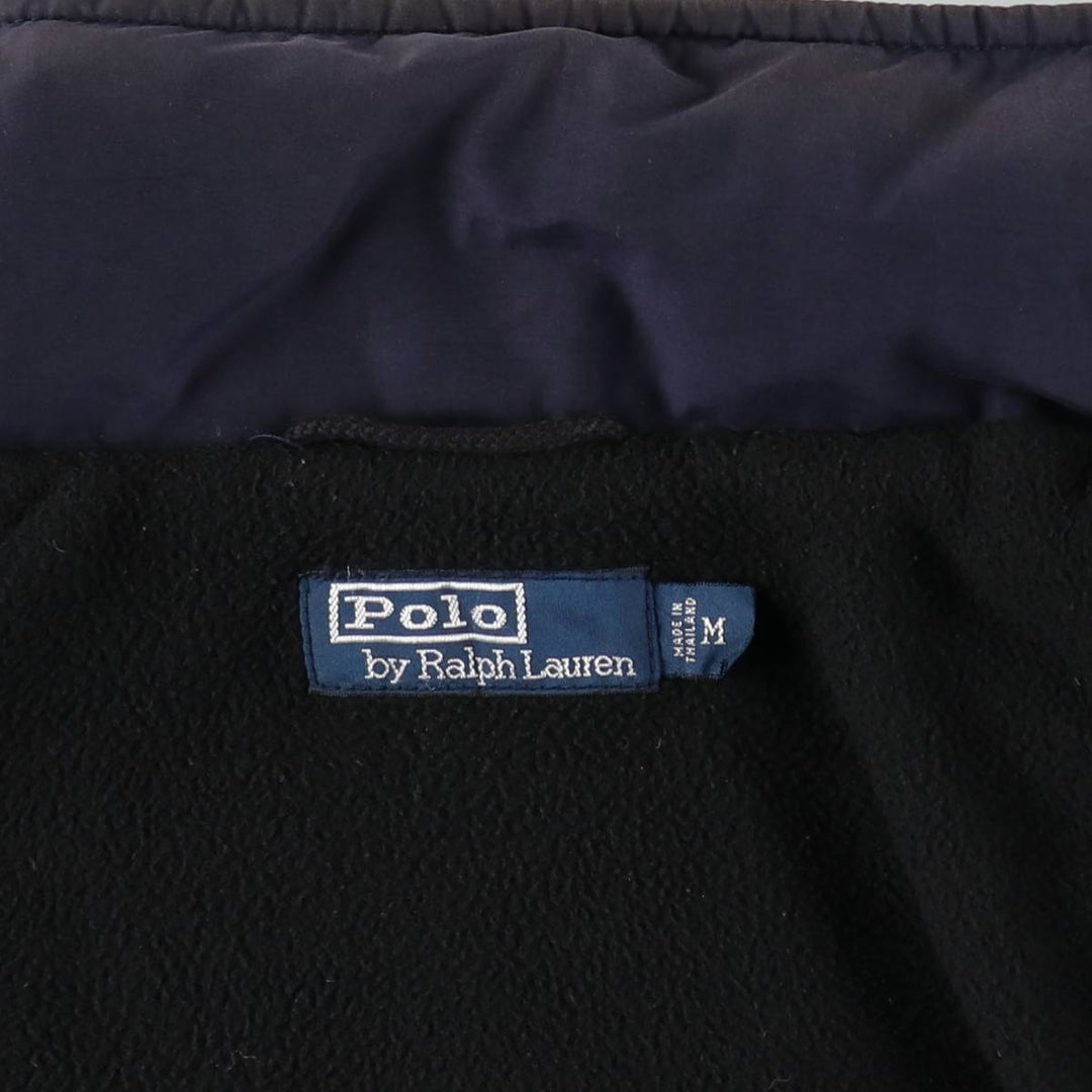 Ralph Lauren POLO by Ralph Lauren padded puffer jacket, men's size M cotton navy blue type Vintage Second Hand