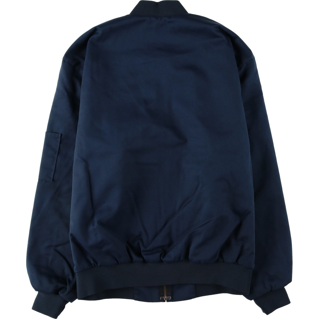 90'S Red Kap Work Blouson, Men's Size L (approx.), Vintage polyester navy blue type Vintage Second Hand