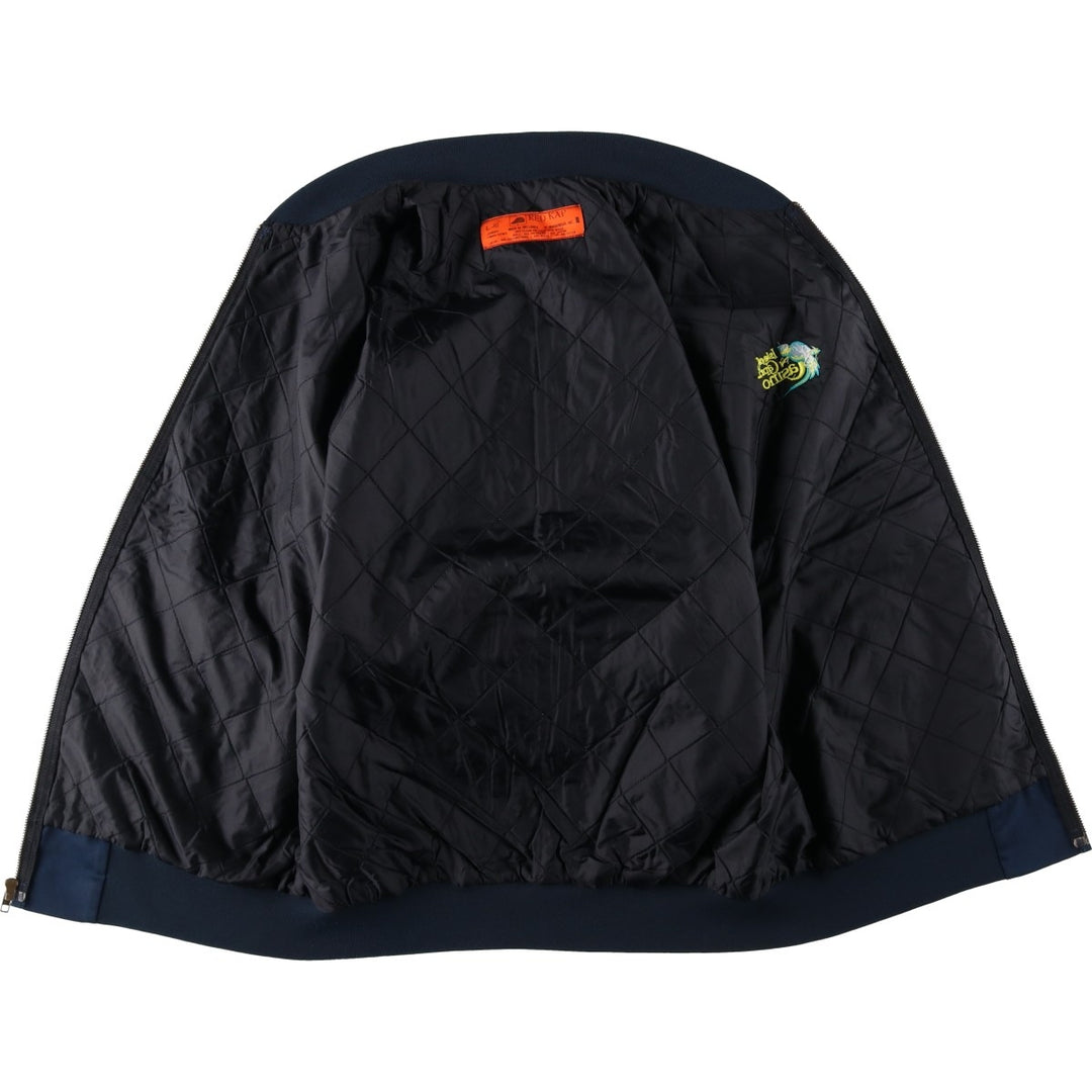 90'S Red Kap Work Blouson, Men's Size L (approx.), Vintage polyester navy blue type Vintage Second Hand