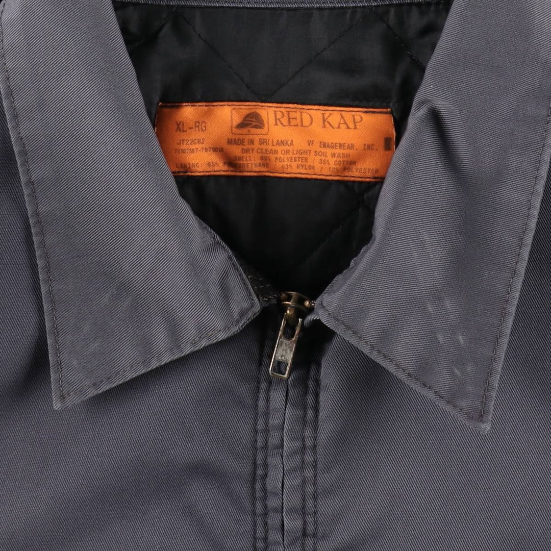 Red kap Work Jacket, Men's XL polyester Charcoal Vintage Second Hand