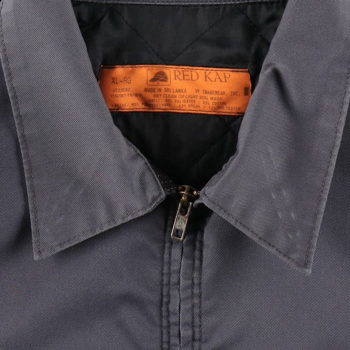 Red kap Work Jacket, Men's XL polyester Charcoal Vintage Second Hand
