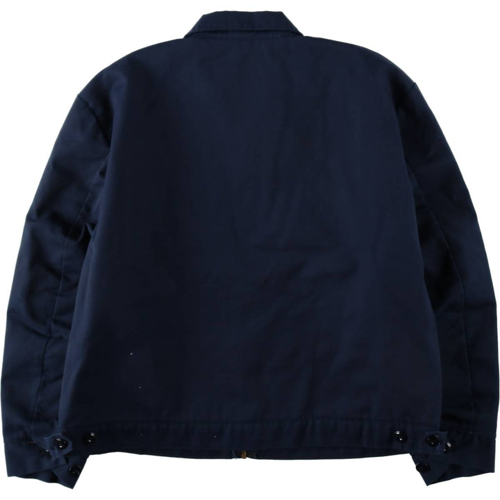 70s-80'S Red Kap Work Jacket, Made in USA, Men's XL equivalent, Vintage polyester navy blue type Vintage Second Hand