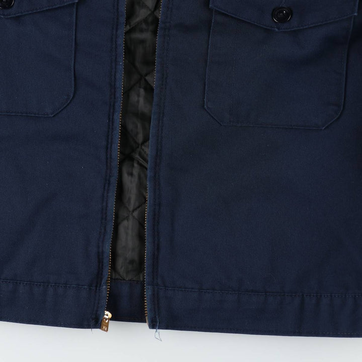 70s-80'S Red Kap Work Jacket, Made in USA, Men's XL equivalent, Vintage polyester navy blue type Vintage Second Hand