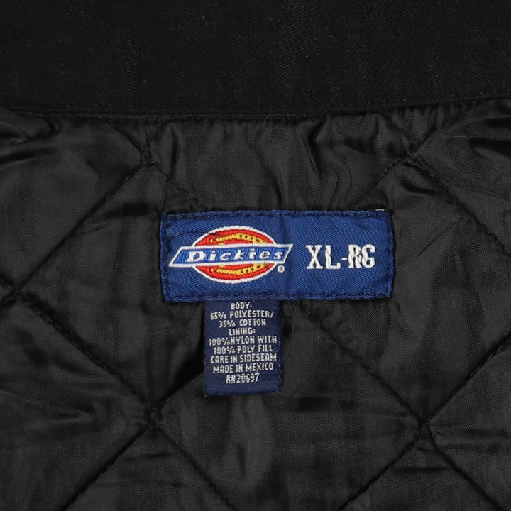 Dickies Eisenhower Jacket, padded work jacket, men's size XL polyester black type Vintage Second Hand
