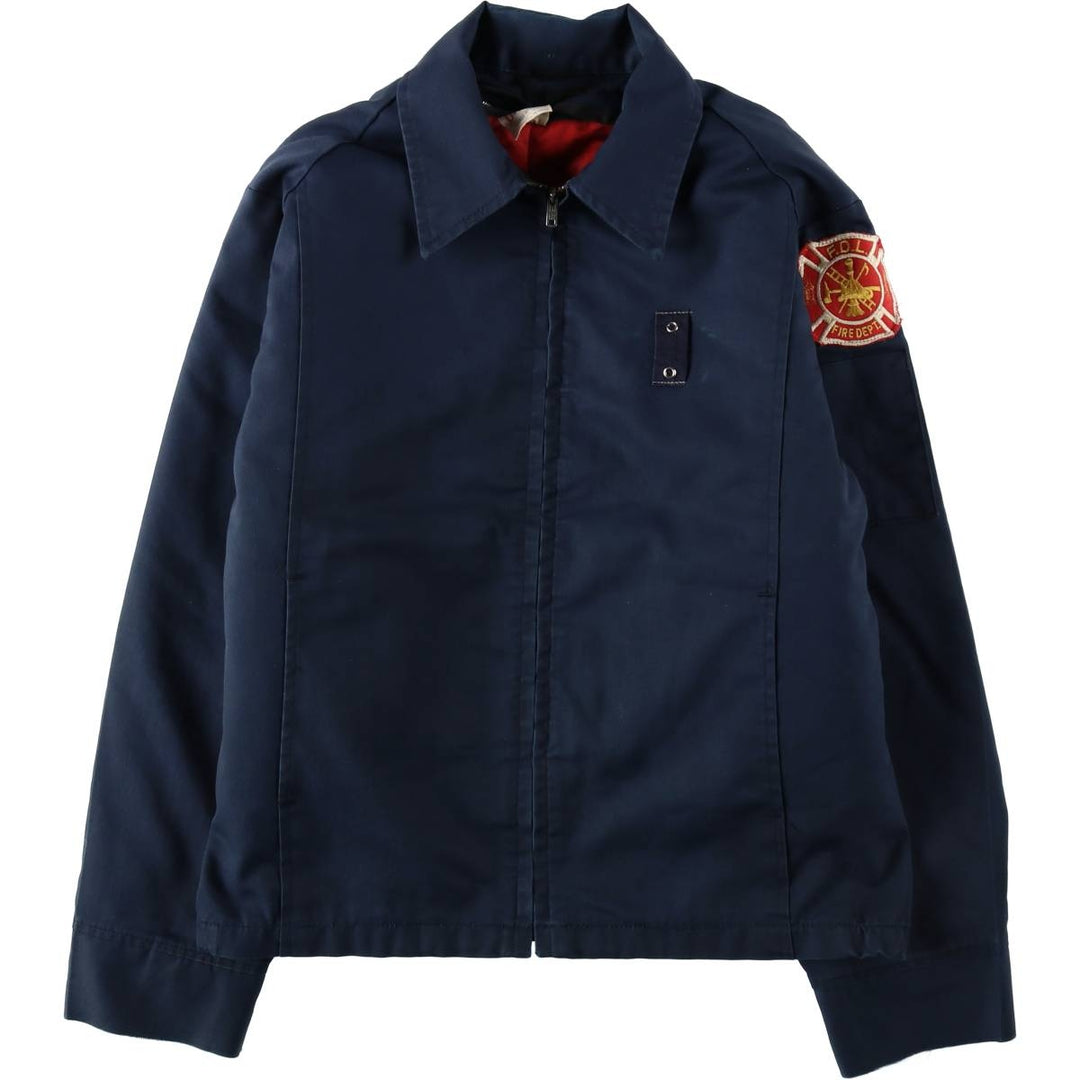 1960s-1970'S Unitog Padded Work Jacket, Made in USA, Men's Size L (Equivalent), Vintage unclear navy blue type Vintage Second Hand