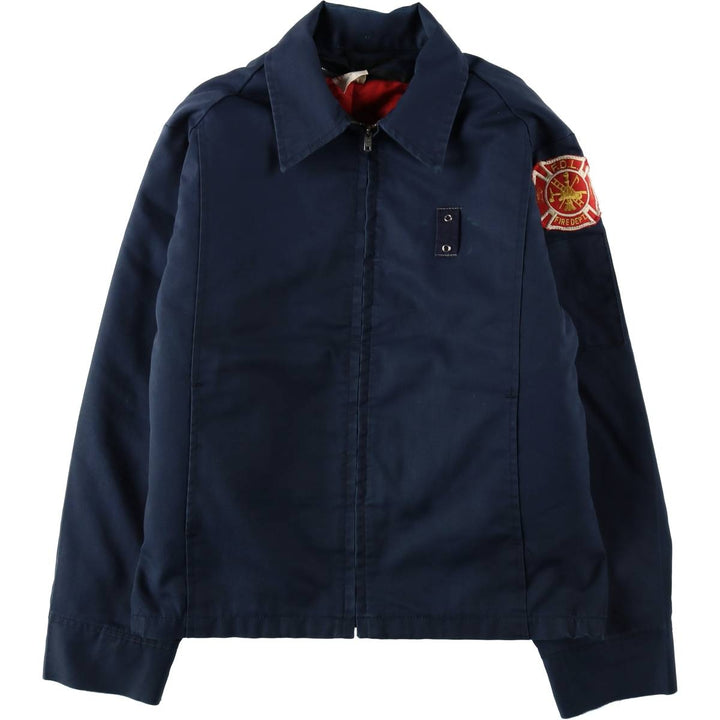 1960s-1970'S Unitog Padded Work Jacket, Made in USA, Men's Size L (Equivalent), Vintage unclear navy blue type Vintage Second Hand