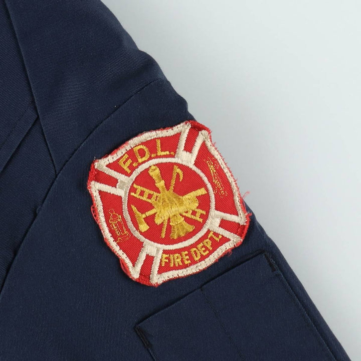 1960s-1970'S Unitog Padded Work Jacket, Made in USA, Men's Size L (Equivalent), Vintage unclear navy blue type Vintage Second Hand