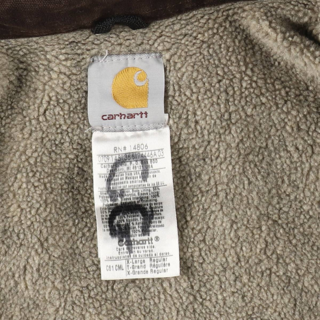 2000'S Carhartt Ridgecoat Duck Work Jacket, Men's Size XL (approx.) cotton Beige type Vintage Second Hand