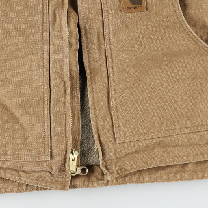 2000'S Carhartt Ridgecoat Duck Work Jacket, Men's Size XL (approx.) cotton Beige type Vintage Second Hand