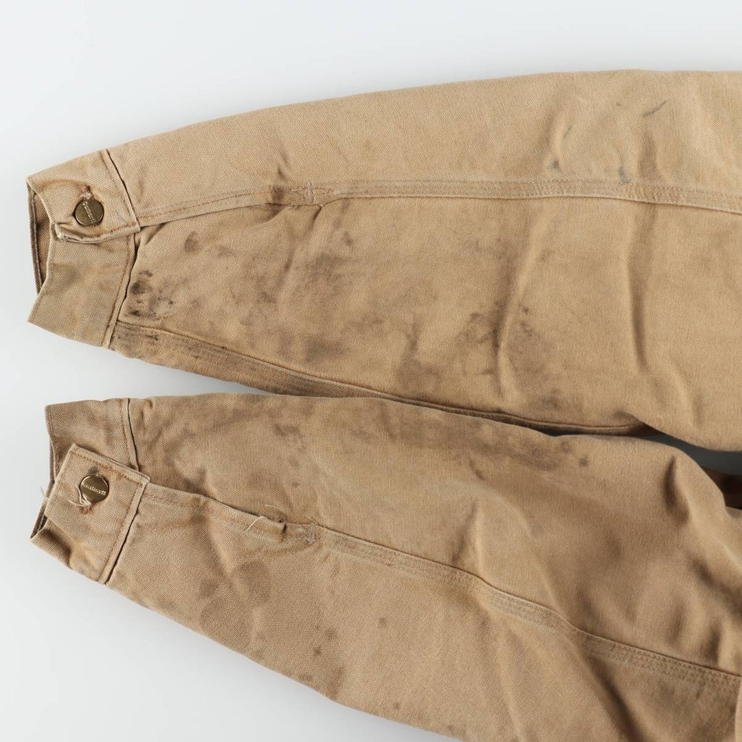 Carhartt Trucker Jacket Duck Work Jacket Men's Size L (approx.) unclear Beige type Vintage Second Hand