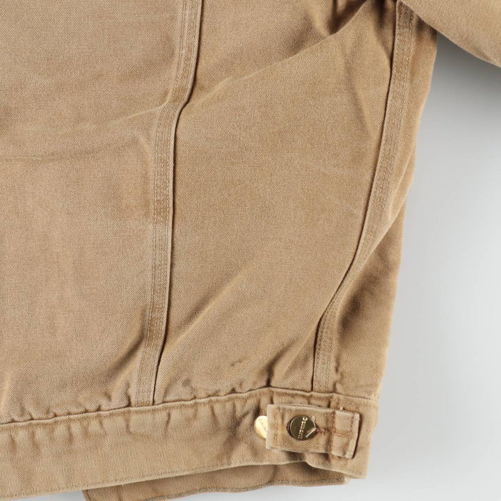 Carhartt Trucker Jacket Duck Work Jacket Men's Size L (approx.) unclear Beige type Vintage Second Hand