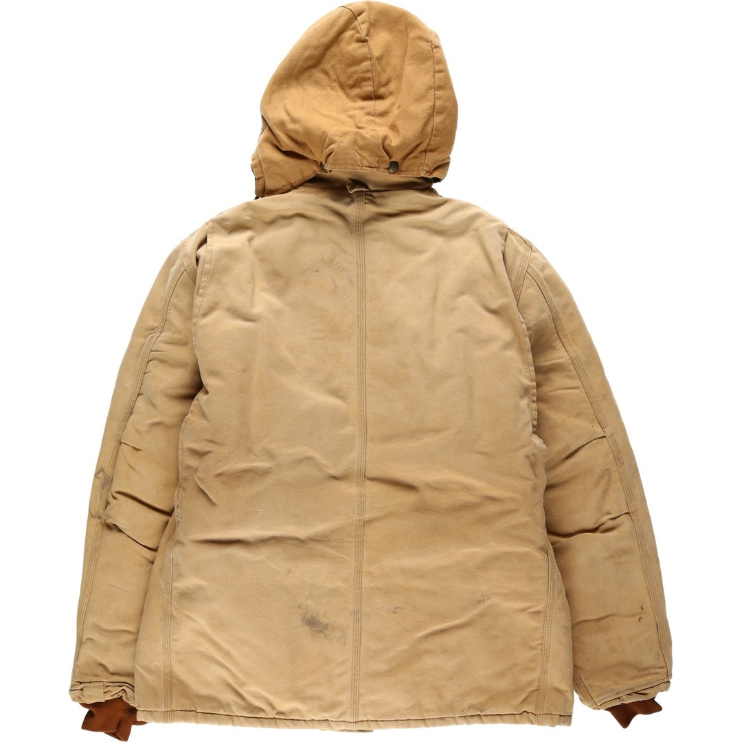 ~90'S Carhartt Traditional Coat, Padded Duck Work Jacket, Made in USA, Men's Size L (Equivalent), Vintage unclear ocher yellow type Vintage Second Hand