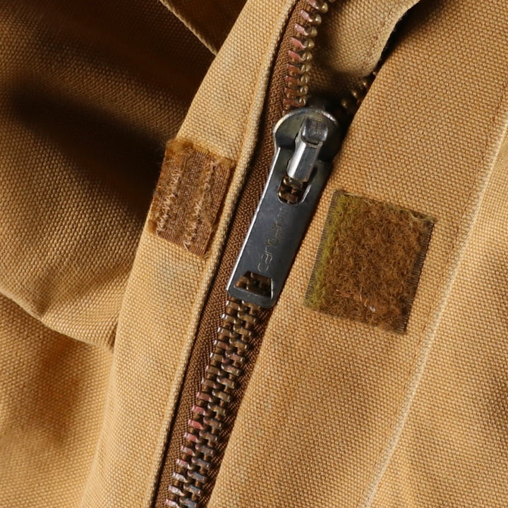 ~90'S Carhartt Traditional Coat, Padded Duck Work Jacket, Made in USA, Men's Size L (Equivalent), Vintage unclear ocher yellow type Vintage Second Hand