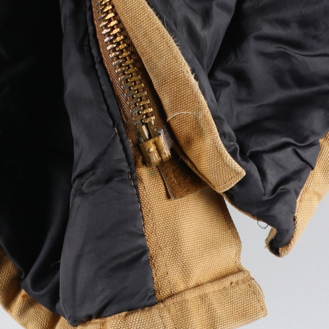 ~90'S Carhartt Traditional Coat, Padded Duck Work Jacket, Made in USA, Men's Size L (Equivalent), Vintage unclear ocher yellow type Vintage Second Hand