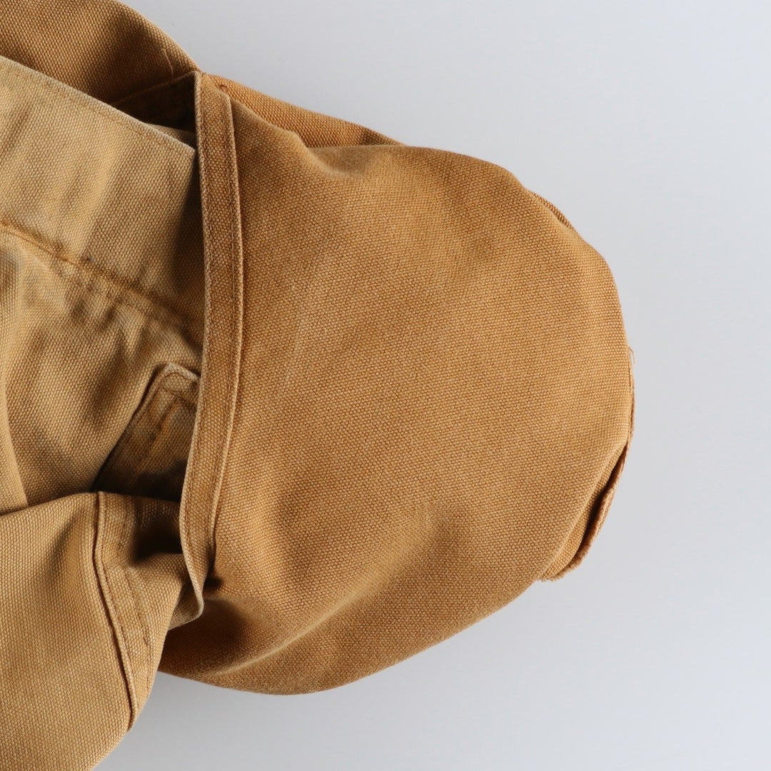 ~90'S Carhartt Traditional Coat, Padded Duck Work Jacket, Made in USA, Men's Size L (Equivalent), Vintage unclear ocher yellow type Vintage Second Hand
