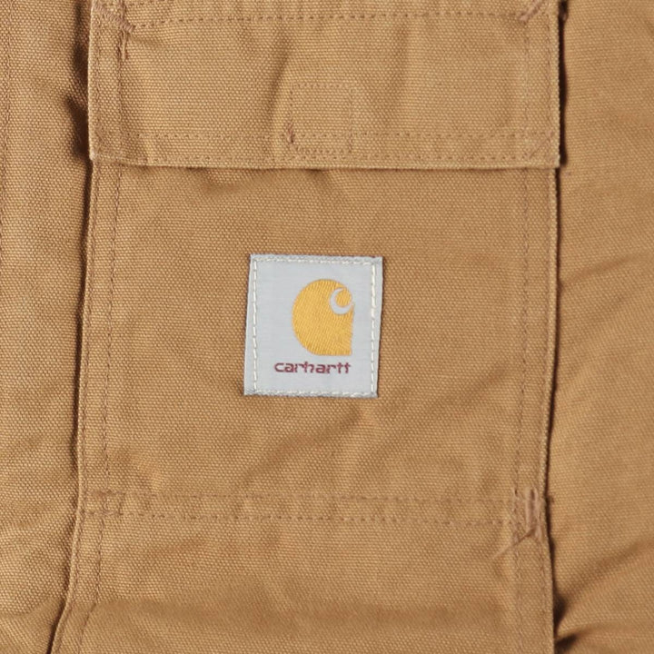 90'S Carhartt Traditional Padded Duck Work Jacket, Made in USA, Men's Size L, Vintage cotton beige type brown Vintage Second Hand