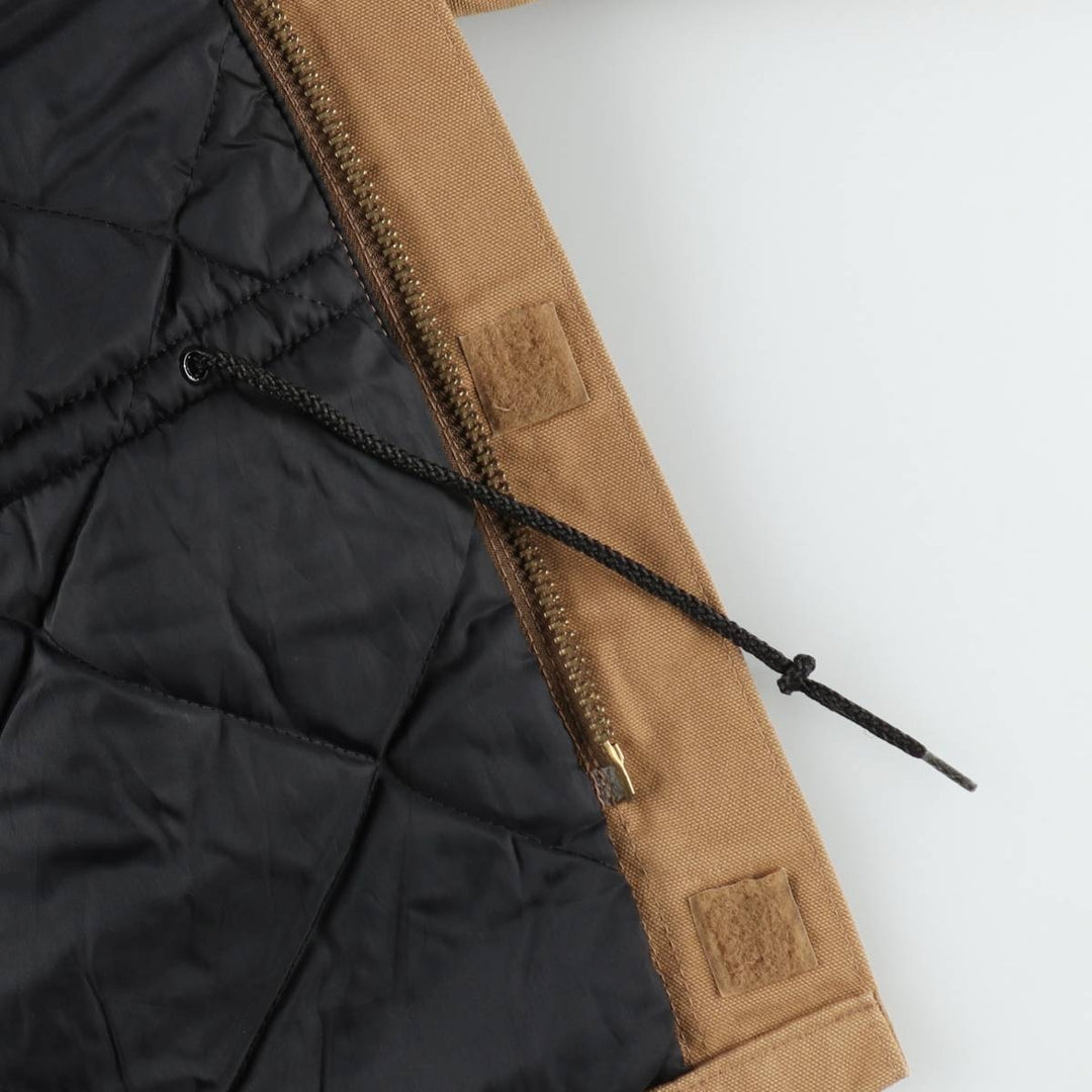 90'S Carhartt Traditional Padded Duck Work Jacket, Made in USA, Men's Size L, Vintage cotton beige type brown Vintage Second Hand