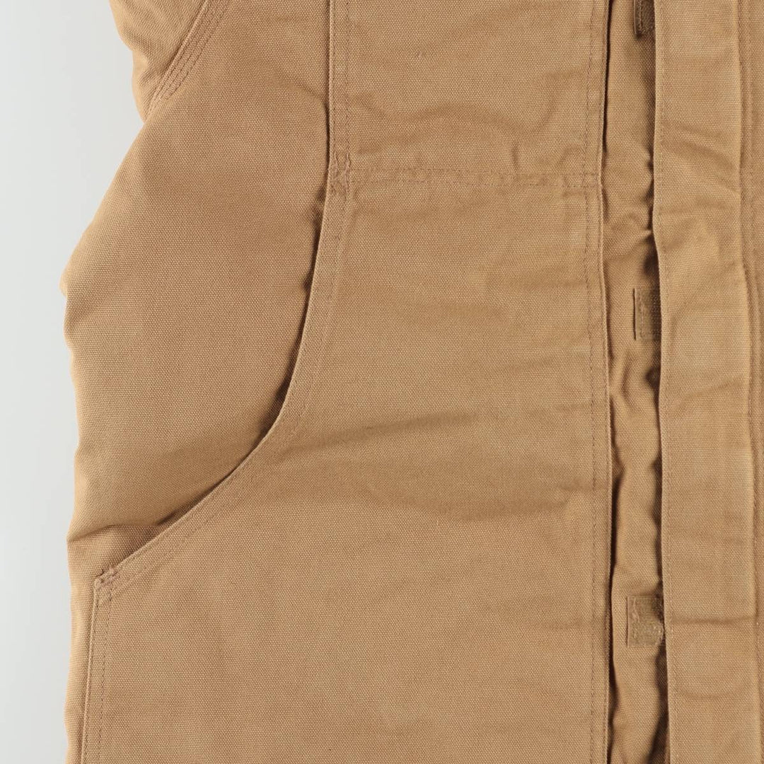 90'S Carhartt Traditional Padded Duck Work Jacket, Made in USA, Men's Size L, Vintage cotton beige type brown Vintage Second Hand
