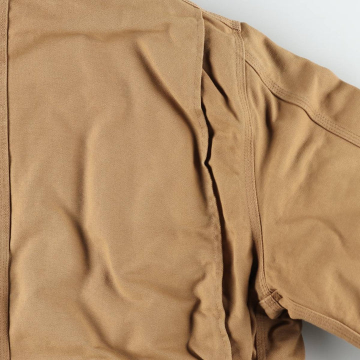 90'S Carhartt Traditional Padded Duck Work Jacket, Made in USA, Men's Size L, Vintage cotton beige type brown Vintage Second Hand