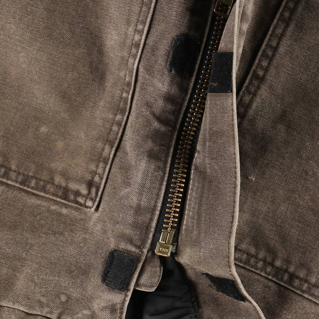 2000'S Carhartt Padded Traditional Coat Duck Work Jacket Made in USA Men's Size L (approx.) cotton brown type Vintage Second Hand