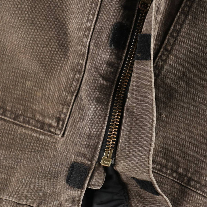 2000'S Carhartt Padded Traditional Coat Duck Work Jacket Made in USA Men's Size L (approx.) cotton brown type Vintage Second Hand