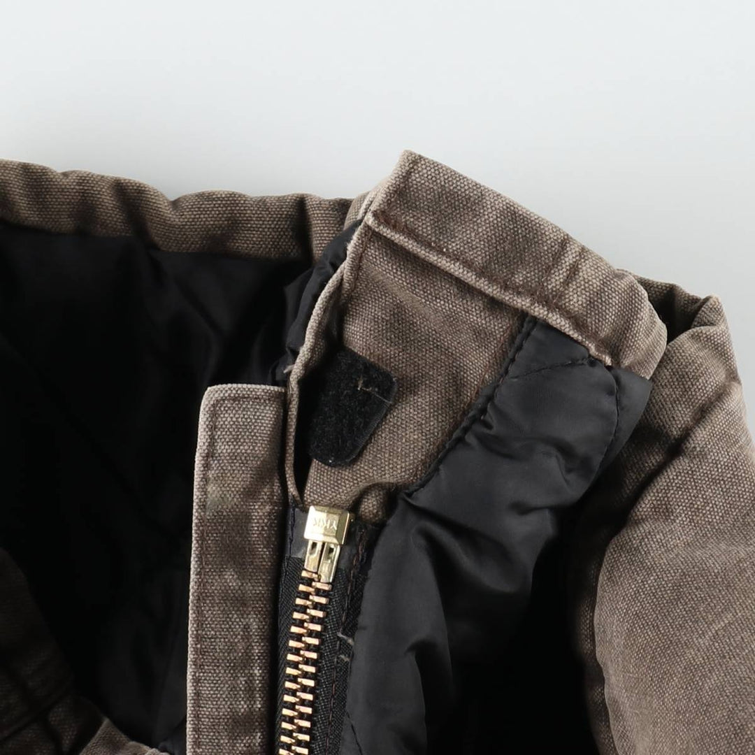 2000'S Carhartt Padded Traditional Coat Duck Work Jacket Made in USA Men's Size L (approx.) cotton brown type Vintage Second Hand