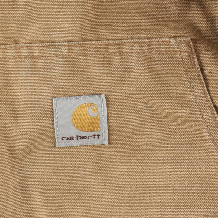 Carhartt Active Jacket Duck Full Zip Hoodie Men's XL unclear Beige type Vintage Second Hand