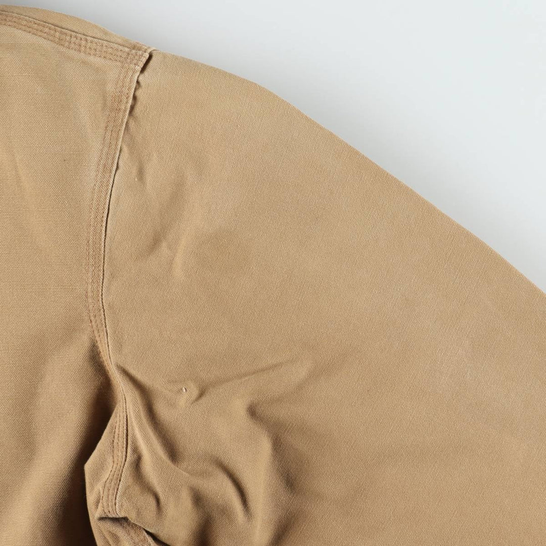 Carhartt Active Jacket Duck Full Zip Hoodie Men's XL unclear Beige type Vintage Second Hand