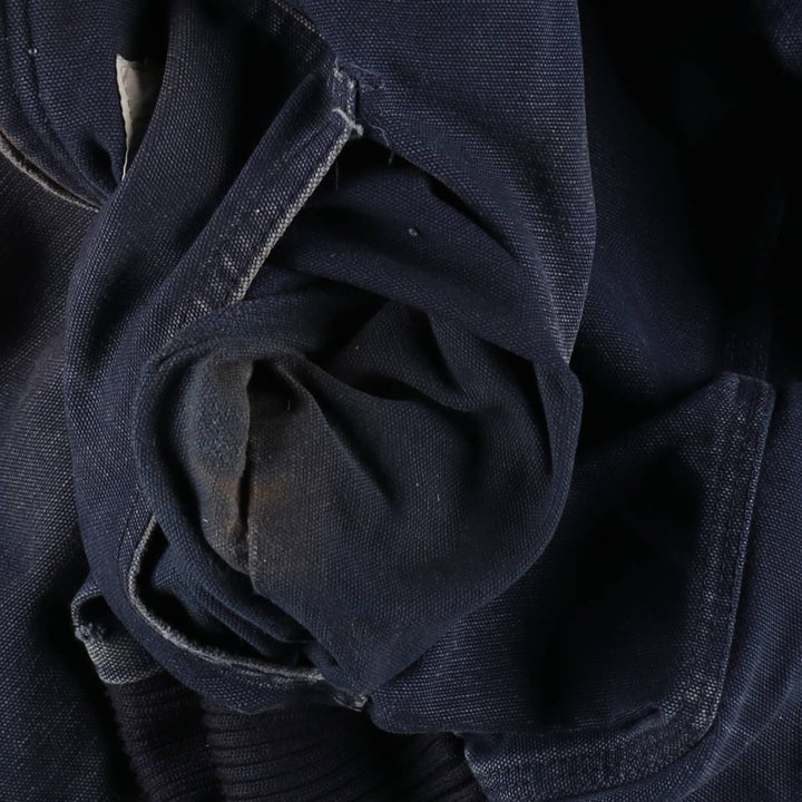 Carhartt Active Jacket, Padded Duck Full-Zip Hoodie, Made in USA, Men's Size L cotton navy blue type Vintage Second Hand