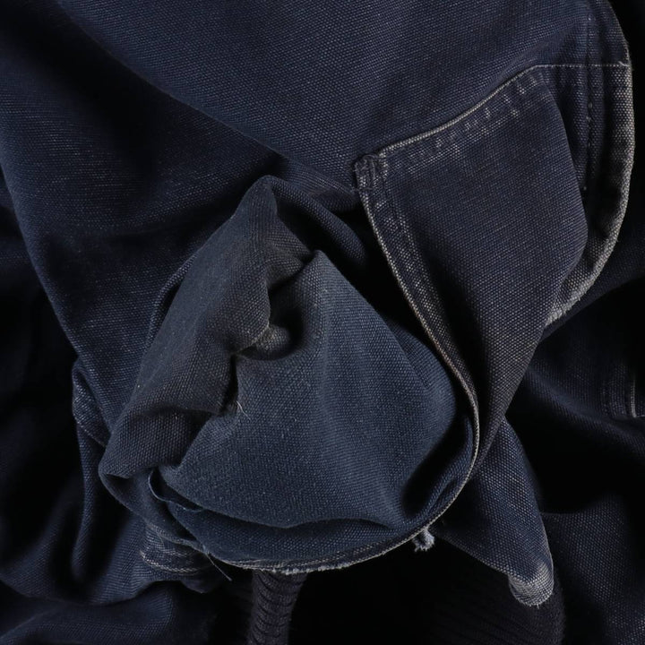 Carhartt Active Jacket, Padded Duck Full-Zip Hoodie, Made in USA, Men's Size L cotton navy blue type Vintage Second Hand