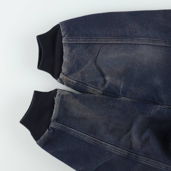 Carhartt Active Jacket, Padded Duck Full-Zip Hoodie, Made in USA, Men's Size L cotton navy blue type Vintage Second Hand