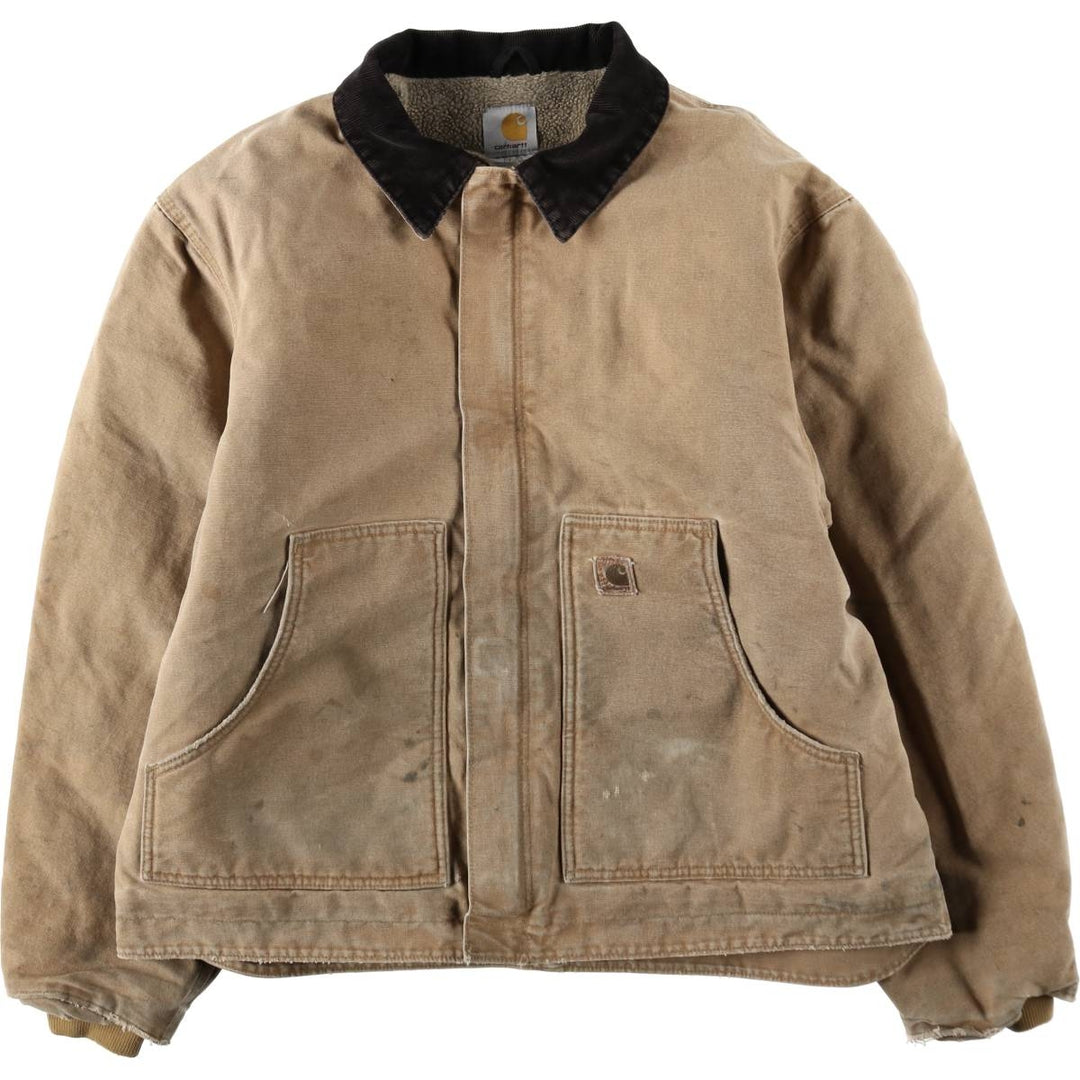 2000'S Carhartt Traditional Padded Duck Work Jacket, Men's Size XL cotton brown type Vintage Second Hand