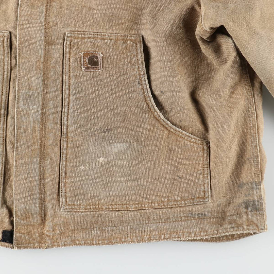 2000'S Carhartt Traditional Padded Duck Work Jacket, Men's Size XL cotton brown type Vintage Second Hand