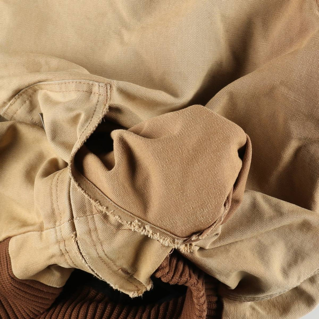 00'S Carhartt Active Jacket, Padded Duck Full Zip Hoodie, Men's XXL cotton ocher yellow type Vintage Second Hand