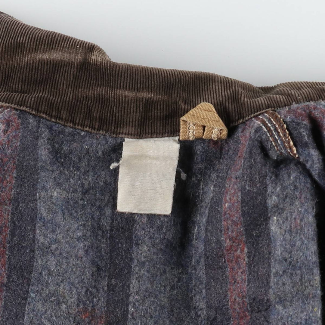 Carhartt Michigan Chore Coat Duck Coverall Men's XL Size unclear brown type Vintage Second Hand