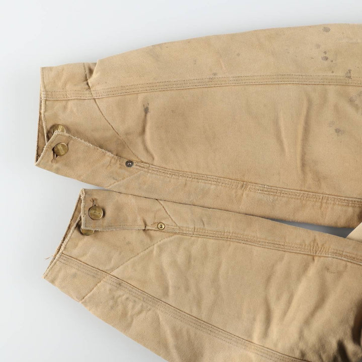 Carhartt Michigan Chore Coat Duck Coverall Men's XL Size unclear brown type Vintage Second Hand