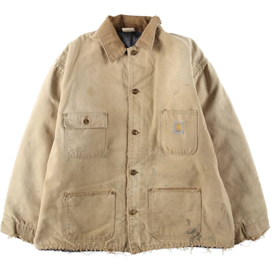 Carhartt Michigan Chore Coat Duck Work Jacket Men's XXL equivalent unclear Beige type Vintage Second Hand