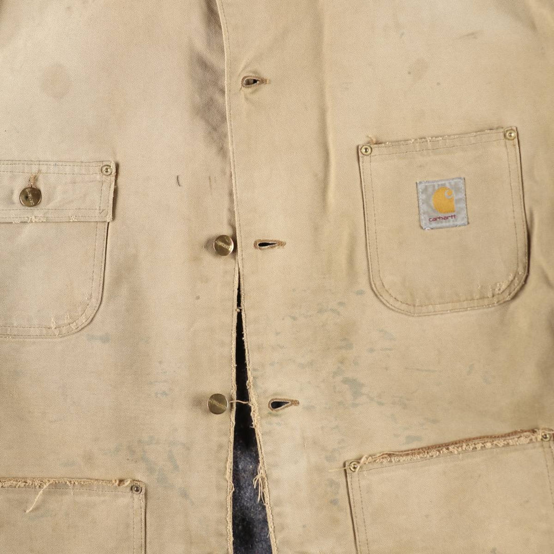 Carhartt Michigan Chore Coat Duck Work Jacket Men's XXL equivalent unclear Beige type Vintage Second Hand
