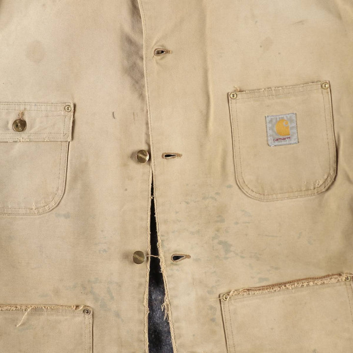 Carhartt Michigan Chore Coat Duck Work Jacket Men's XXL equivalent unclear Beige type Vintage Second Hand