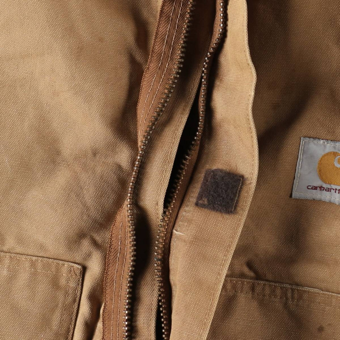 ~90'S Carhartt Traditional Jacket, Padded Duck Work Jacket, Made in USA, Men's XXL equivalent, Vintage cotton brown type Vintage Second Hand