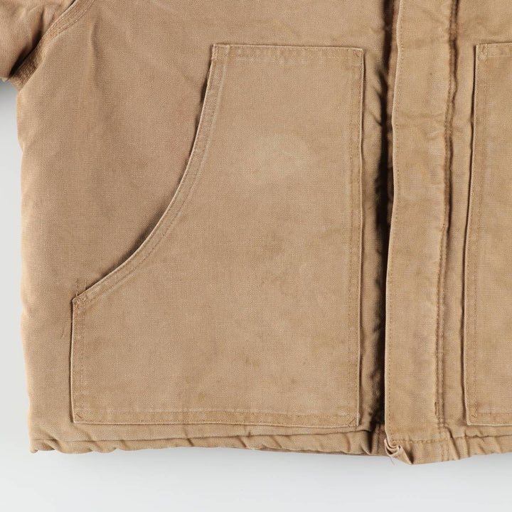 ~90'S Carhartt Traditional Jacket, Padded Duck Work Jacket, Made in USA, Men's XXL equivalent, Vintage cotton brown type Vintage Second Hand