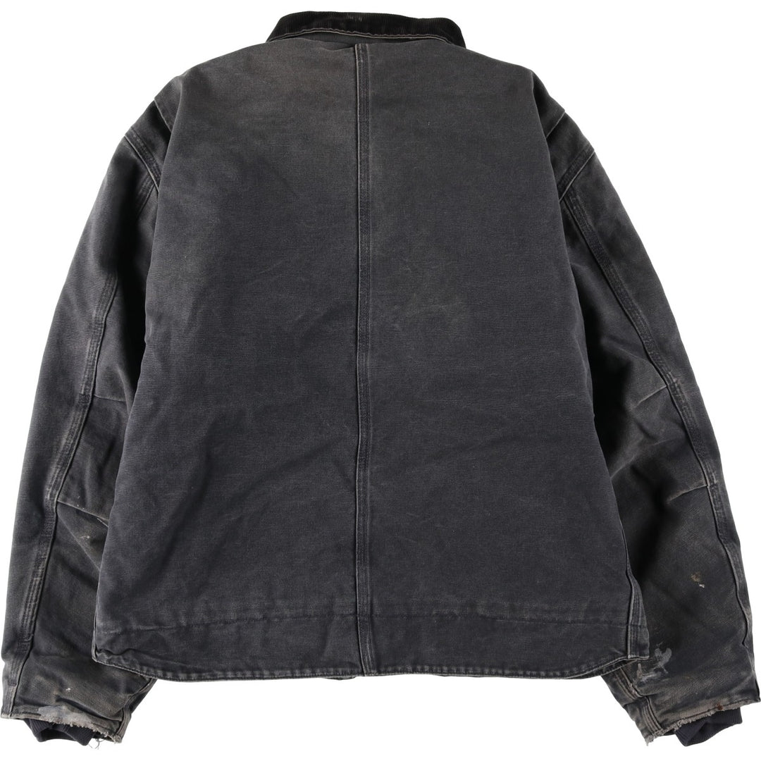 Carhartt Traditional Padded Duck Work Jacket, Men's Size L cotton Charcoal Vintage Second Hand