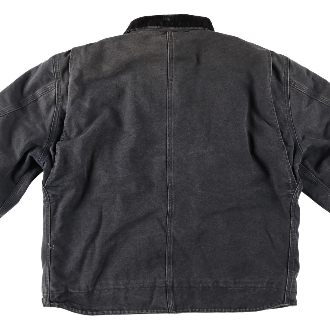 Carhartt Traditional Padded Duck Work Jacket, Men's Size L cotton Charcoal Vintage Second Hand