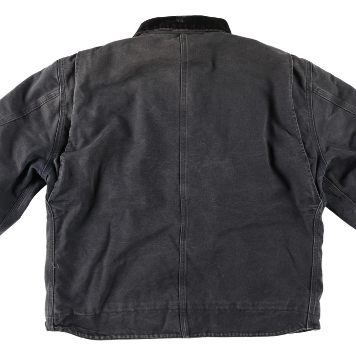 Carhartt Traditional Padded Duck Work Jacket, Men's Size L cotton Charcoal Vintage Second Hand