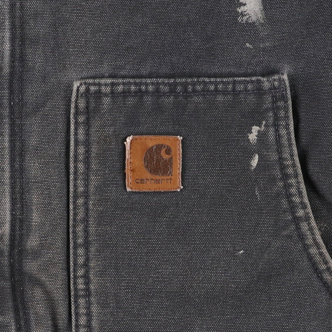 Carhartt Traditional Padded Duck Work Jacket, Men's Size L cotton Charcoal Vintage Second Hand