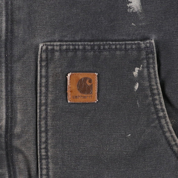 Carhartt Traditional Padded Duck Work Jacket, Men's Size L cotton Charcoal Vintage Second Hand